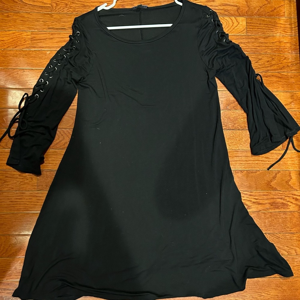 Black t-shirt dress